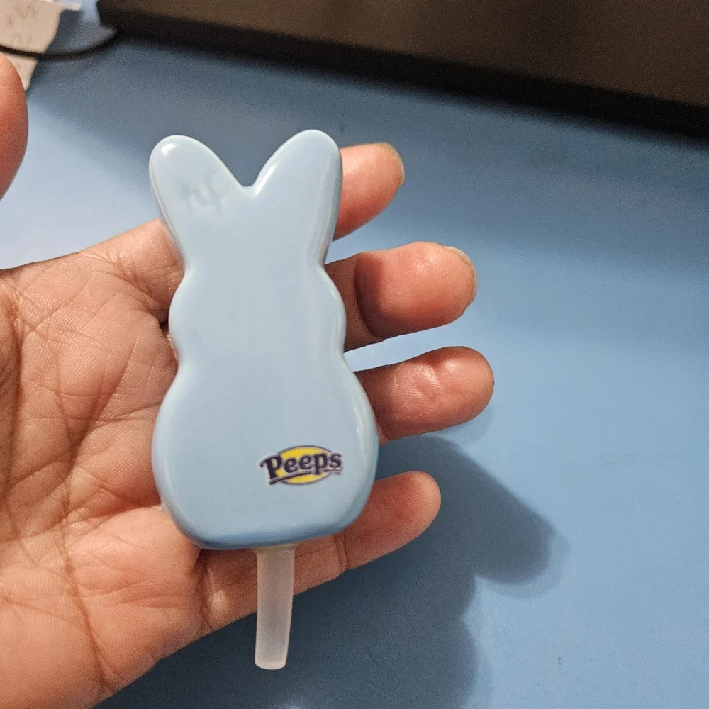Nora Fleming  blue peeps bunny Mini Charm retired